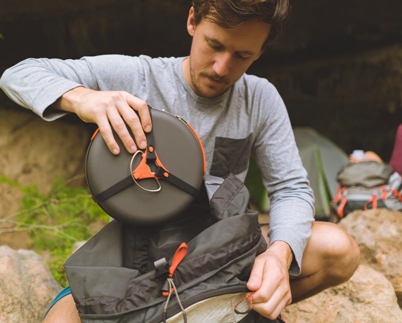 Packing the Jetboil HalfGen Stove into a backpack Packing the Jetboil HalfGen Stove into a backpack