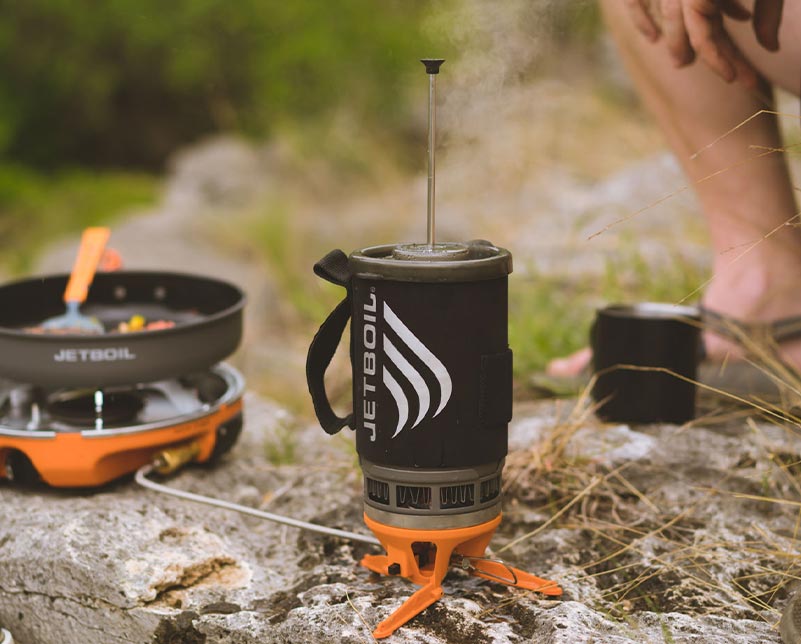 Jetboil Luna Satellite Burner with Zip cooking system and coffee press