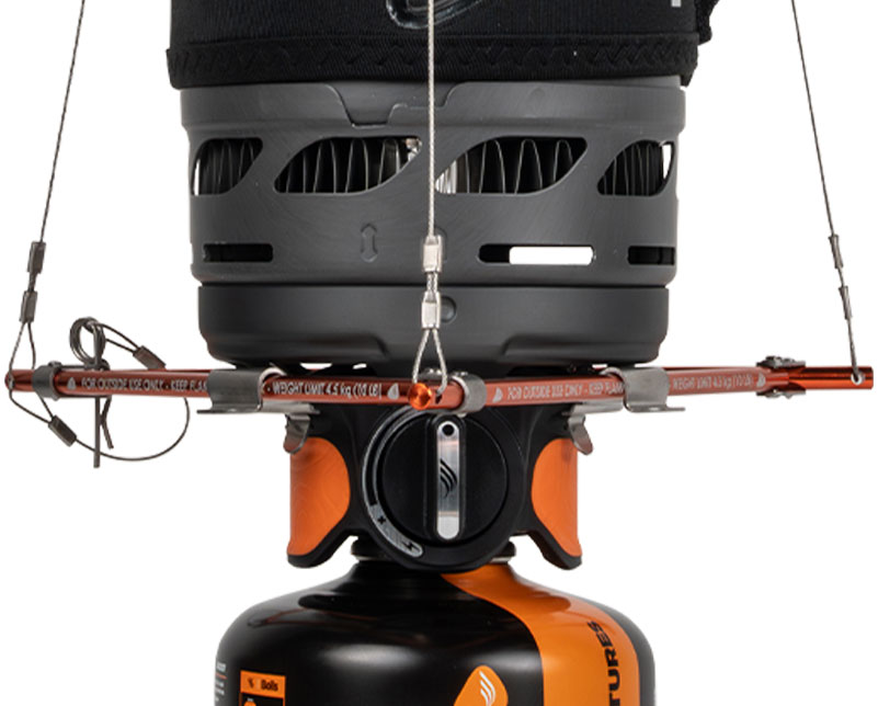 Closeup of Jetboil Hanging Kit 2.0