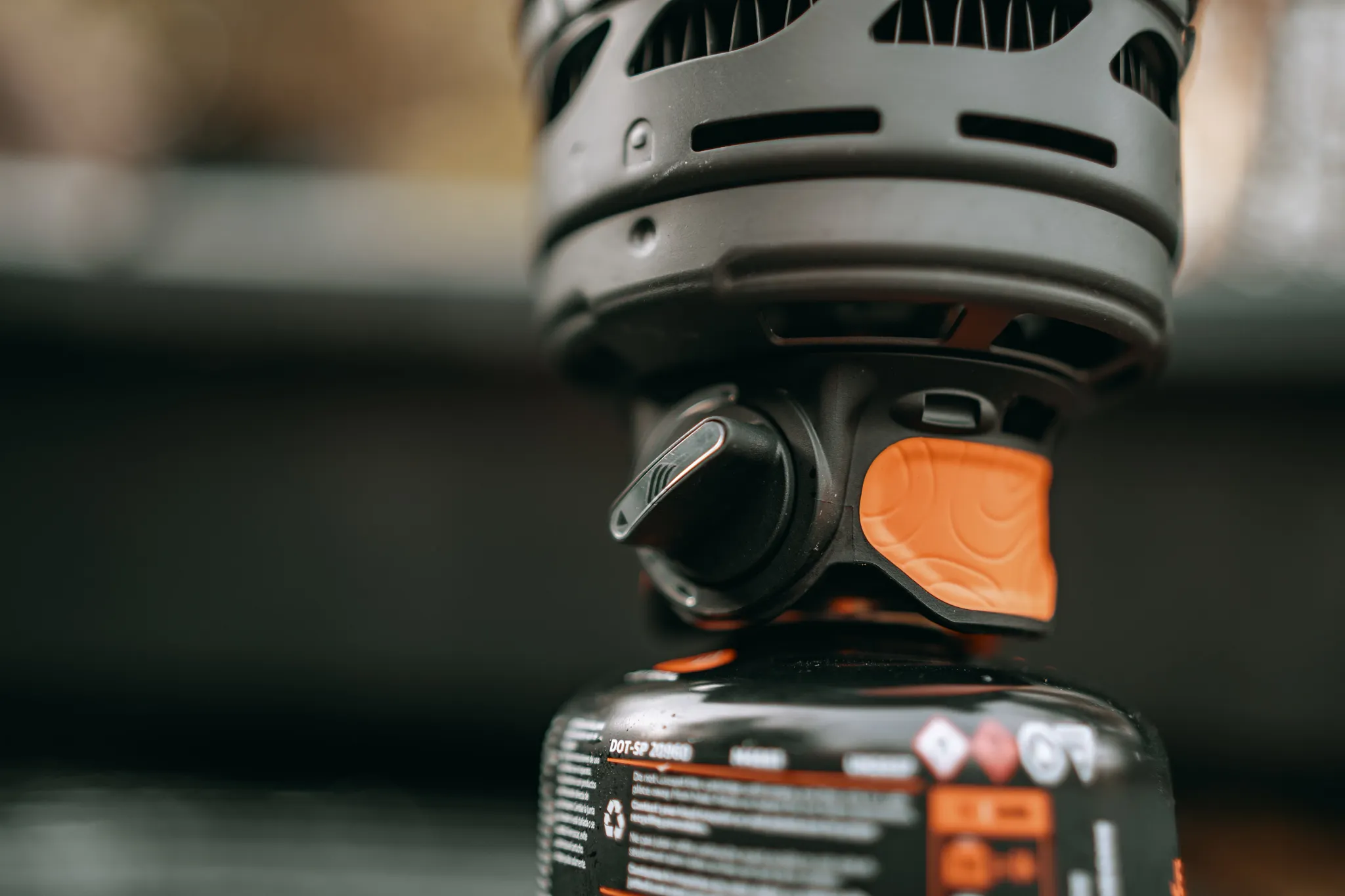 Closeup of Jetboil camping stove