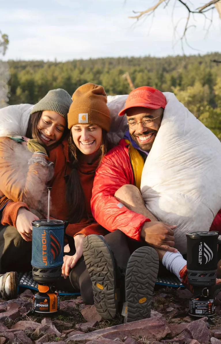 Cozy & wrapped up with the Jetboil Flash 1.0L and Zip 0.8L Fast Boil Systems