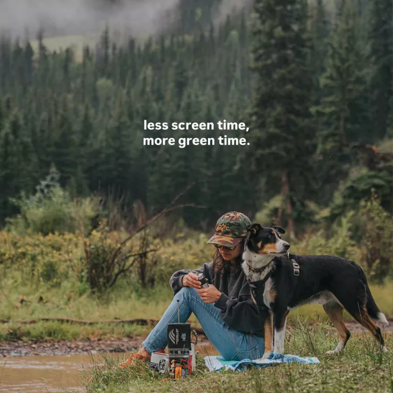 less screen time, more green time