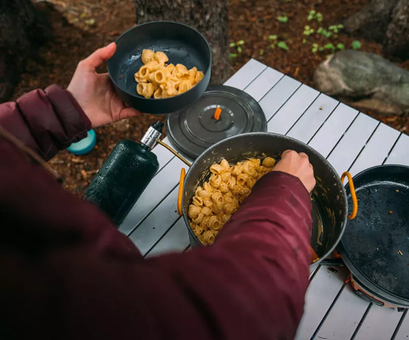 Mac' N Cheese cooked in Jetboil Genesis Cooking System